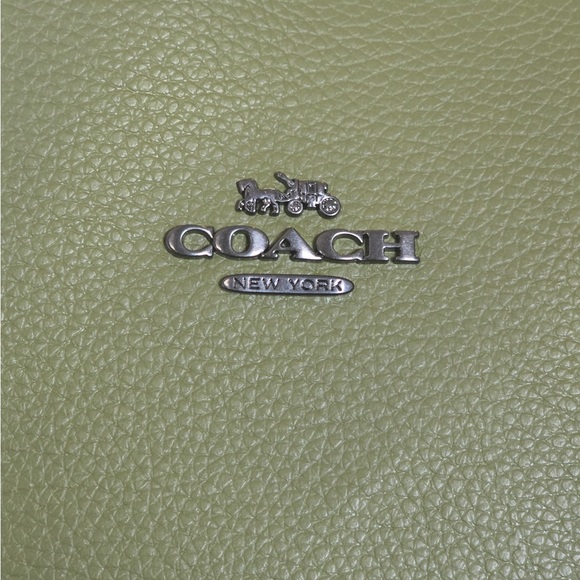 Coach Olive Green Textured Leather Accessory - Picture 1 of 5